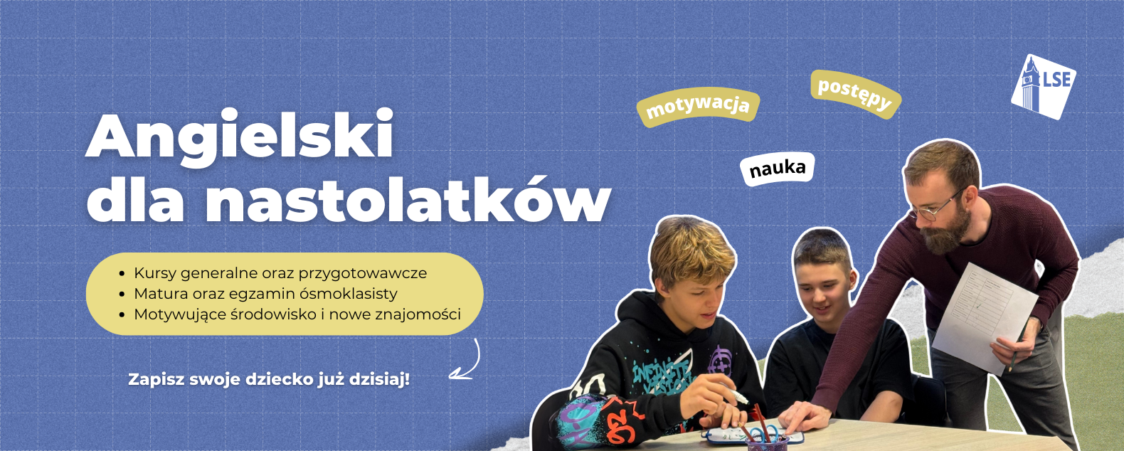 Angielski dla młodzieży kursy, które uczą młodzież, jak posługiwać się językiem angielskim w prawdziwym życiu - jak tam zajęcia - kursy angielskiego Wrocław
